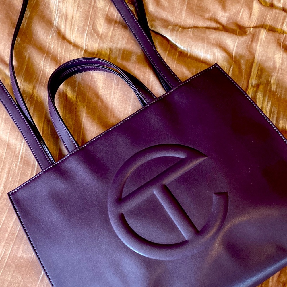 Telfar Medium Eggplant Shopping Bag